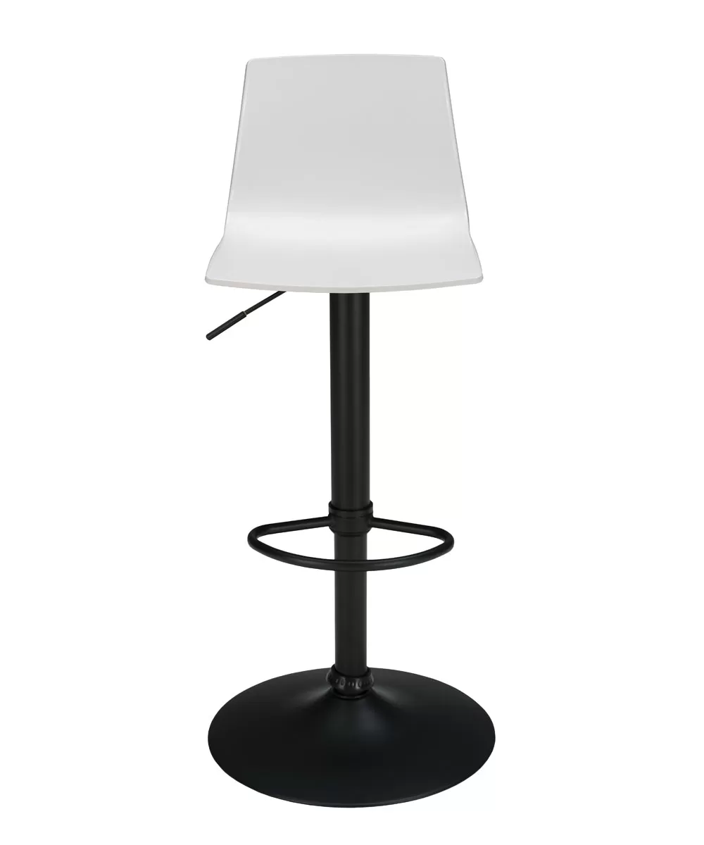 Hocker Imola mit Gasdruck-Verstellsystem und schwarzem Fuß