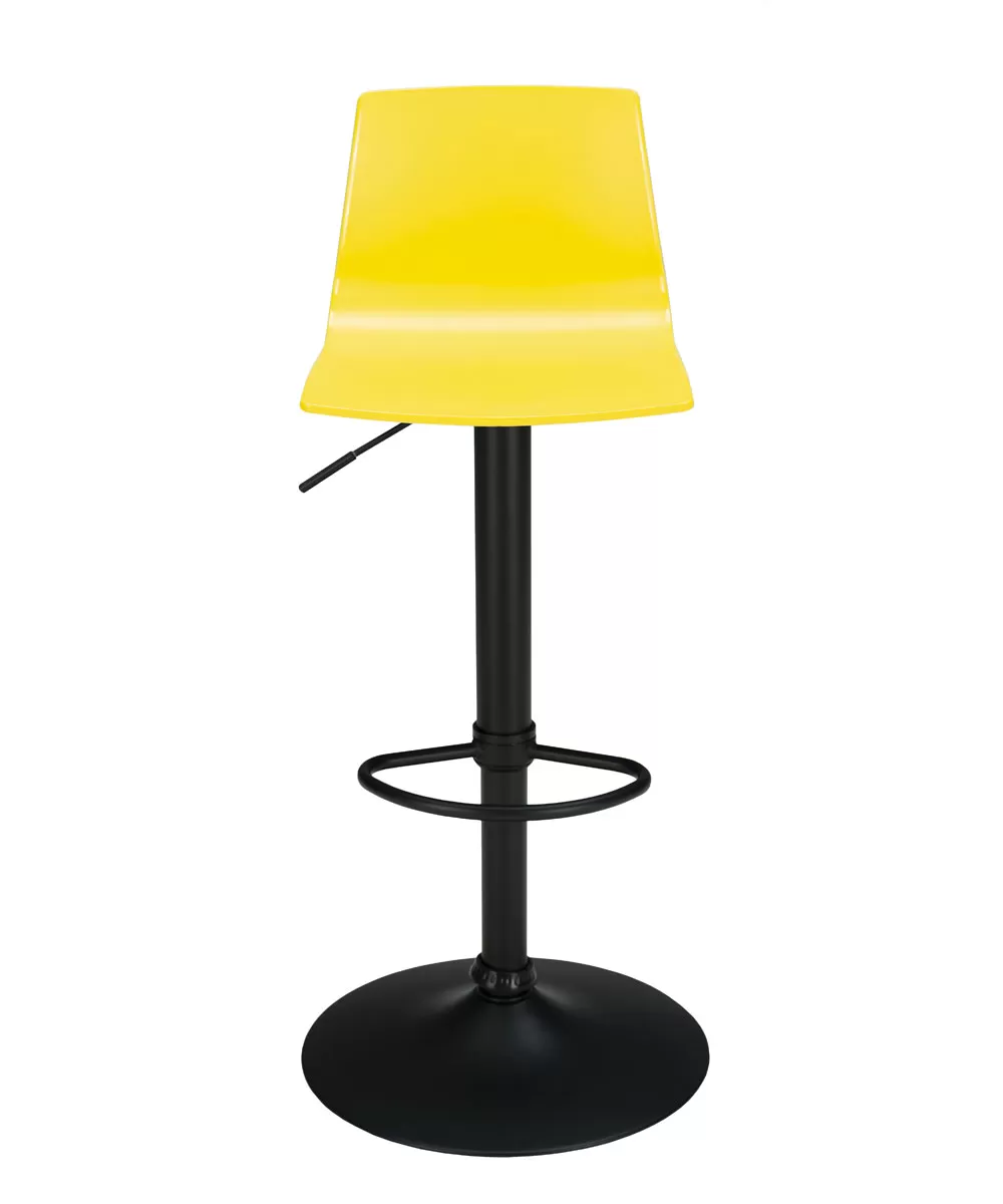 Hocker Imola mit Gasdruck-Verstellsystem und schwarzem Fuß